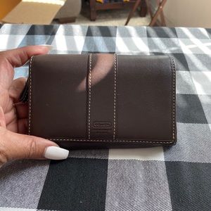 Coach tri-fold wallet